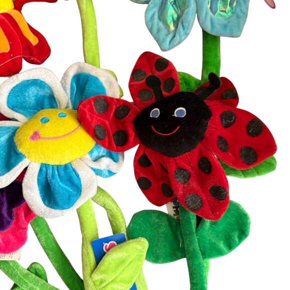 Toys R Us Animal Alley Vintage Plush Smiley Face Flowers & Ladybug Bundle - Picture 5 of 6